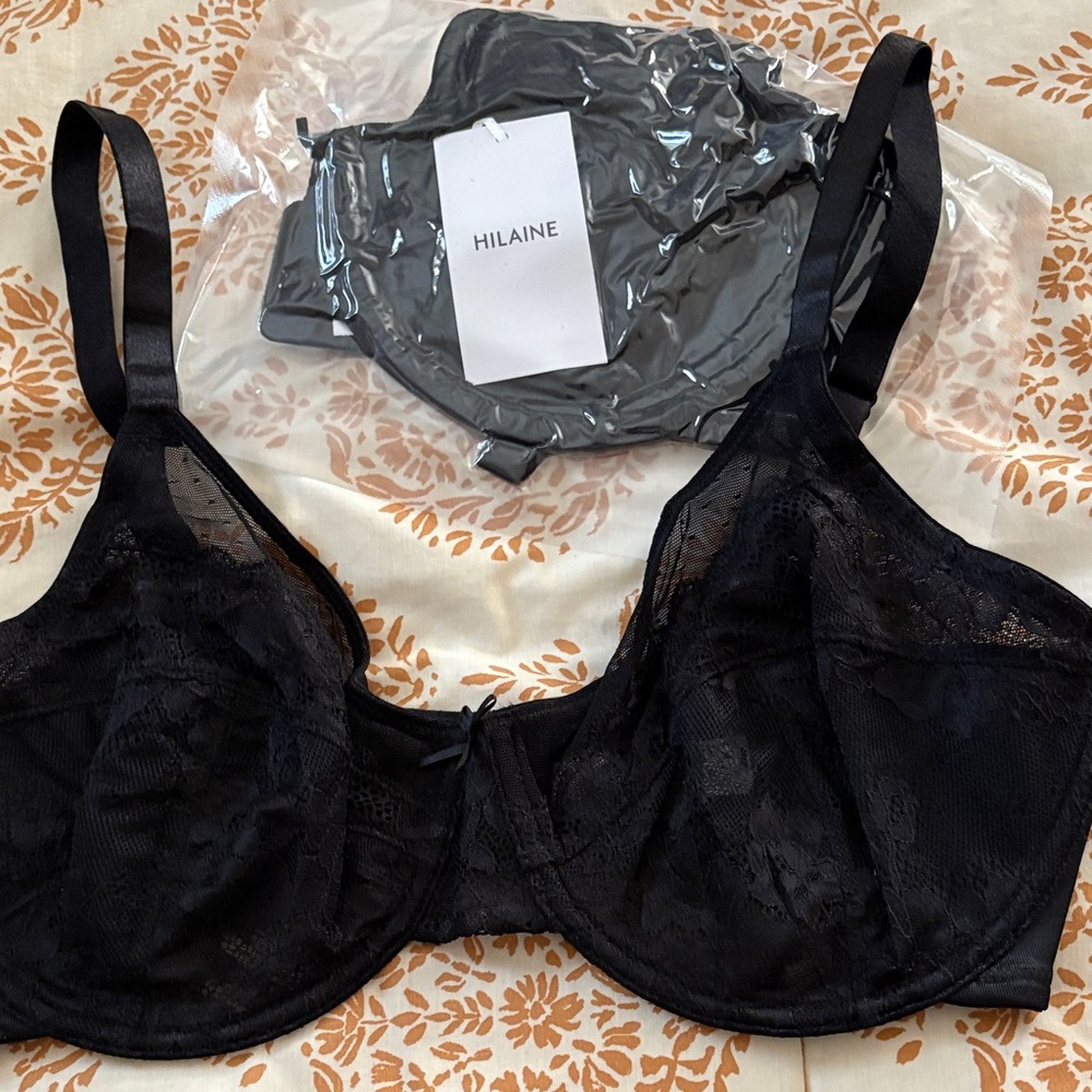 Black Lace Underwire Bra